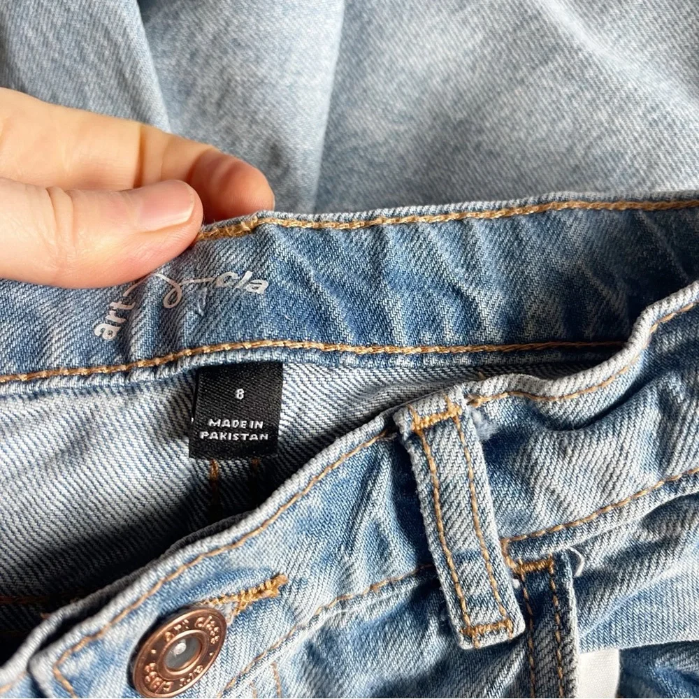 Art Class Light Blue Girls Distressed Wide Leg Jeans - Picture 5 of 6